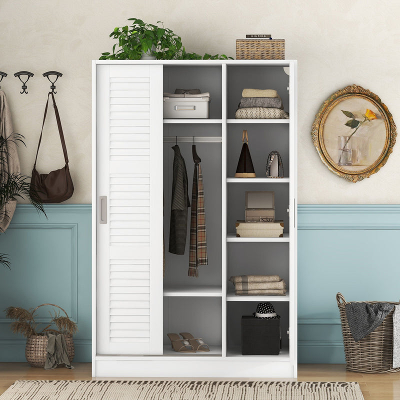 3 Door Shutter Wardrobe & Shelves - R&R Furniture Gallery (Fountain Valley, CA)