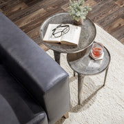 Elinor - Nesting Accent Tables (Set of 2) - Nickle - R&R Furniture Gallery (Fountain Valley, CA)