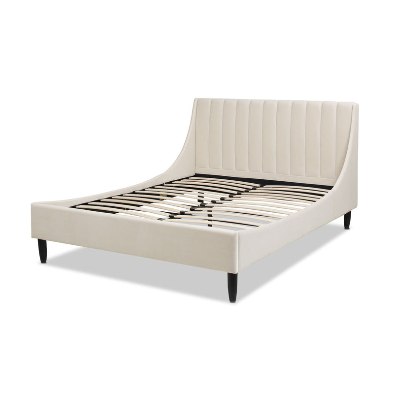 Aspen - Vertical Tufted Modern Headboard Platform Bed Set - R&R Furniture Gallery (Fountain Valley, CA)