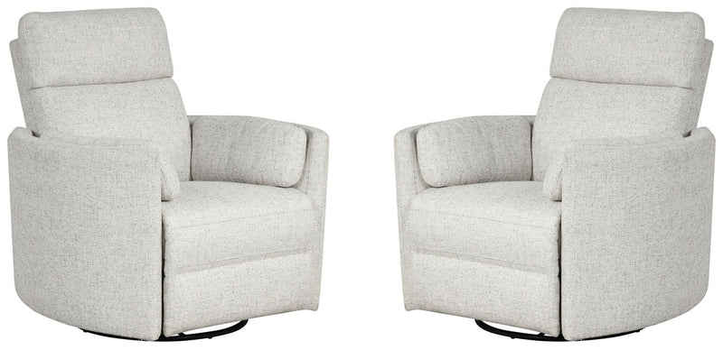 Radius - Power Swivel Glider Recliner (Set of 2) - R&R Furniture Gallery (Fountain Valley, CA)