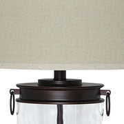 Tailynn - Glass Table Lamp  - Clear / Bronze Finish - R&R Furniture Gallery (Fountain Valley, CA)