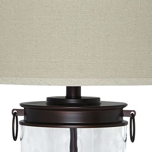 Tailynn - Glass Table Lamp  - Clear / Bronze Finish - R&R Furniture Gallery (Fountain Valley, CA)