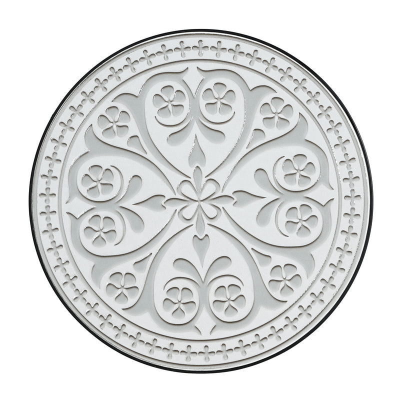 Outdoor Round Side Table With Mosaic Style Top And Curved Iron Legs - R&R Furniture Gallery (Fountain Valley, CA)
