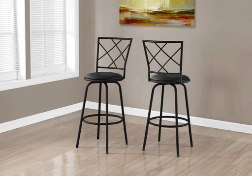 Swivel Stool Bar Height, Contemporary & Modern Style (Set of 2) - R&R Furniture Gallery (Fountain Valley, CA)