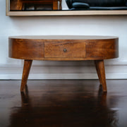 Rounded Wood Table - R&R Furniture Gallery (Fountain Valley, CA)