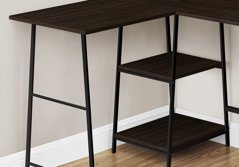 Computer Desk, Home Office, Corner, Storage Shelves, L Shape, Work, Laptop, Contemporary, Modern - R&R Furniture Gallery (Fountain Valley, CA)