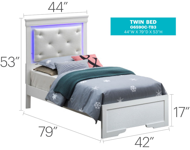 LED Elegant Bed - R&R Furniture Gallery (Fountain Valley, CA)
