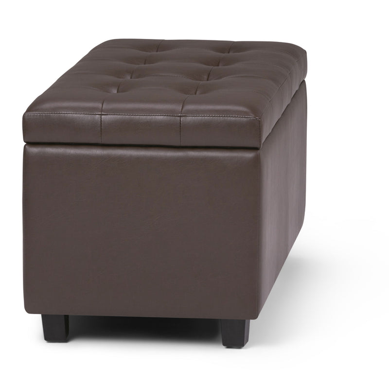 Cosmopolitan - Storage Ottoman - Chocolate Brown - R&R Furniture Gallery (Fountain Valley, CA)