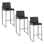 Lumi Source Fuji high back barstool with contemporary elegant design, featuring sleek style and comfortable seating.