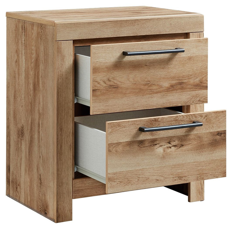 Hyanna - Two Drawer Night Stand - Tan Brown - R&R Furniture Gallery (Fountain Valley, CA)