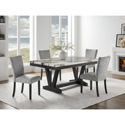 Panda Oceanic - Dining Table And Chairs Set - Black - R&R Furniture Gallery (Fountain Valley, CA)