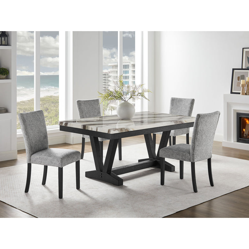 Panda Oceanic - Dining Table And Chairs Set - Black - R&R Furniture Gallery (Fountain Valley, CA)