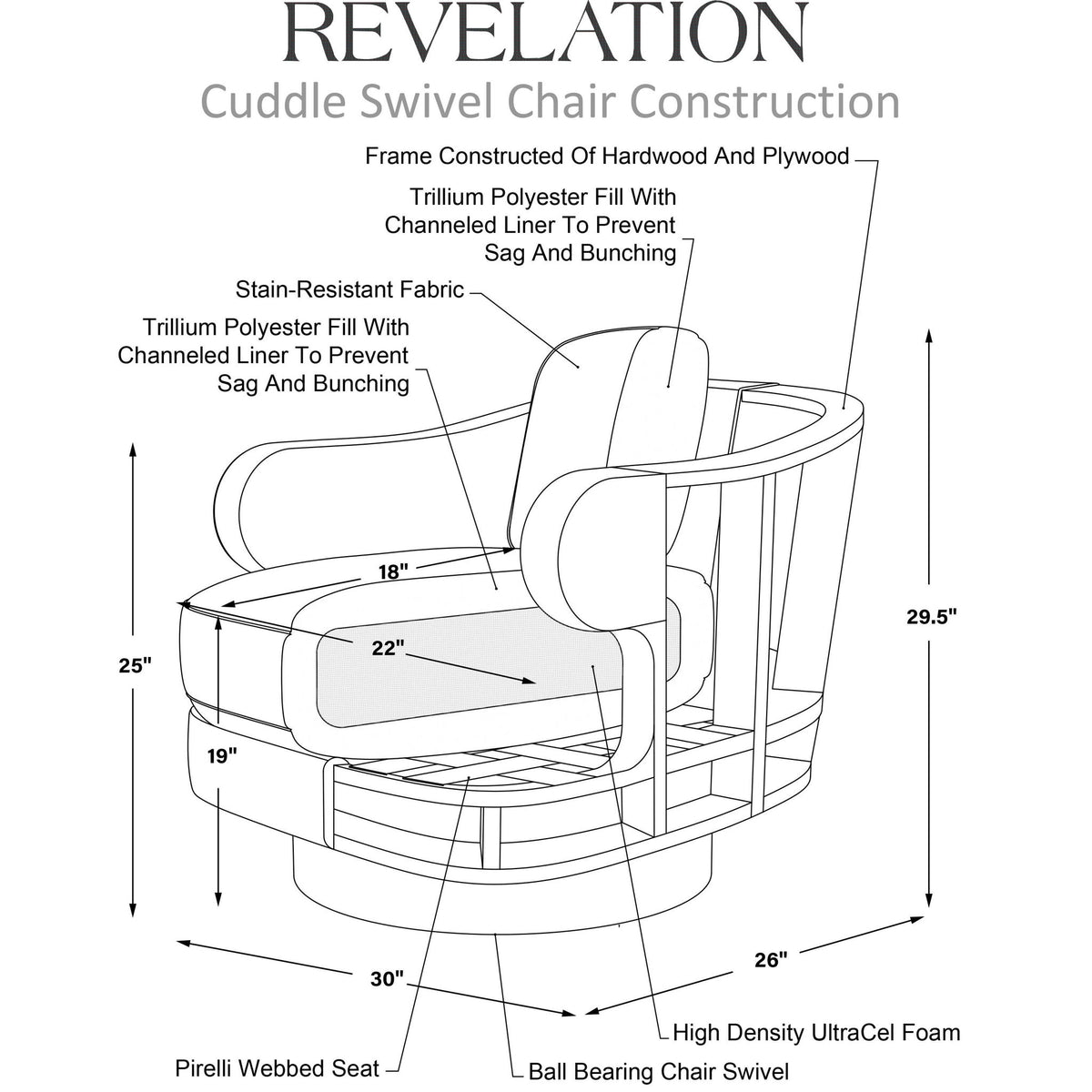 Cuddle - Swivel Chair