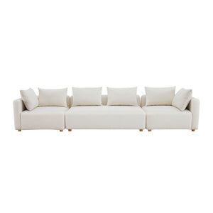Hangover - Boucle Fabric Sofa - Cream - R&R Furniture Gallery (Fountain Valley, CA)