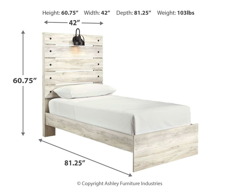 Signature Design by Ashley Cambeck youth bedroom set with 8-piece furniture including bed, dresser, and nightstands in a modern style.
