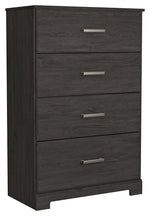 Belachime - Four Drawer Chest - Charcoal - R&R Furniture Gallery (Fountain Valley, CA)