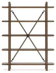Roanhowe - Bookcase - Brown - R&R Furniture Gallery (Fountain Valley, CA)