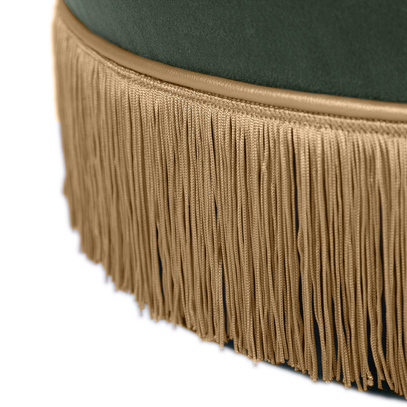 Lakka - Velvet Ottoman - R&R Furniture Gallery (Fountain Valley, CA)