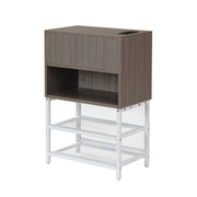 Platform Bed With 2 Tier Storage Shelves, Storage Cabinet - R&R Furniture Gallery (Fountain Valley, CA)