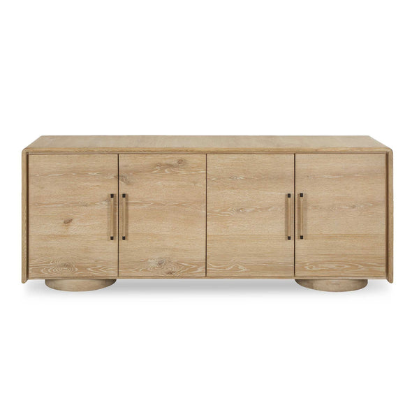 Evanston - 4 Door Natural Oak Cabinet - Woodtone
