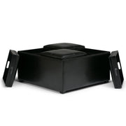 Avalon - Square Coffee Table, Storage Ottoman - R&R Furniture Gallery (Fountain Valley, CA)