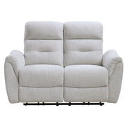 Eastre - Power Motion Loveseat With USB Port - Beige Chenille - R&R Furniture Gallery (Fountain Valley, CA)