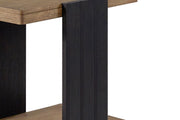 Channel - Chairside Table - Black - R&R Furniture Gallery (Fountain Valley, CA)