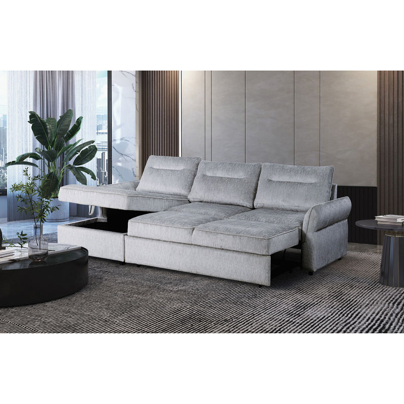 Montana - Sofabed With Storage - Gray - R&R Furniture Gallery (Fountain Valley, CA)