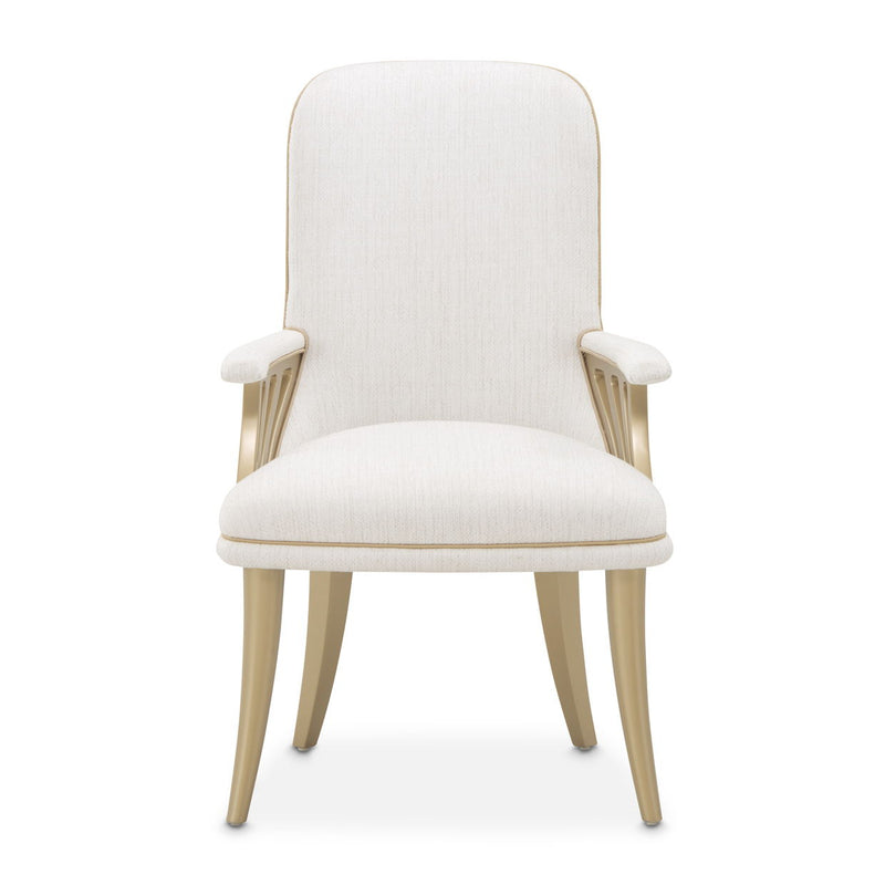 La Terrazza - Dining Arm Chair (Set of 2) - Creamy Pearl - R&R Furniture Gallery (Fountain Valley, CA)