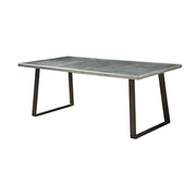 Kaylia - Dining Table - Aluminum & Gunmetal - R&R Furniture Gallery (Fountain Valley, CA)
