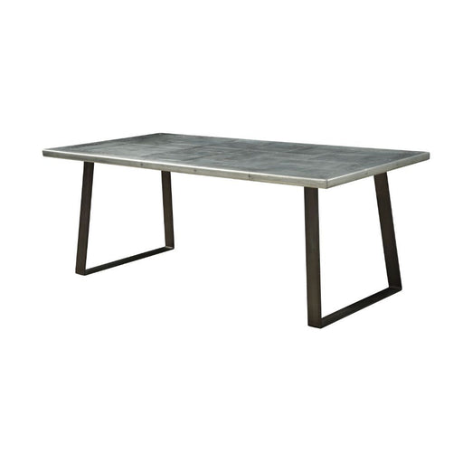 Kaylia - Dining Table - Aluminum & Gunmetal - R&R Furniture Gallery (Fountain Valley, CA)