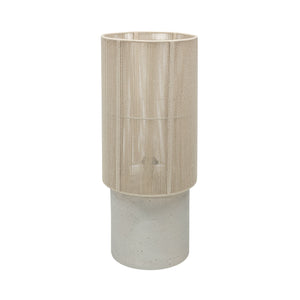 TOV Furniture Mondada concrete floor lamp with a sleek, modern design and cylindrical shape, standing on a flat base.