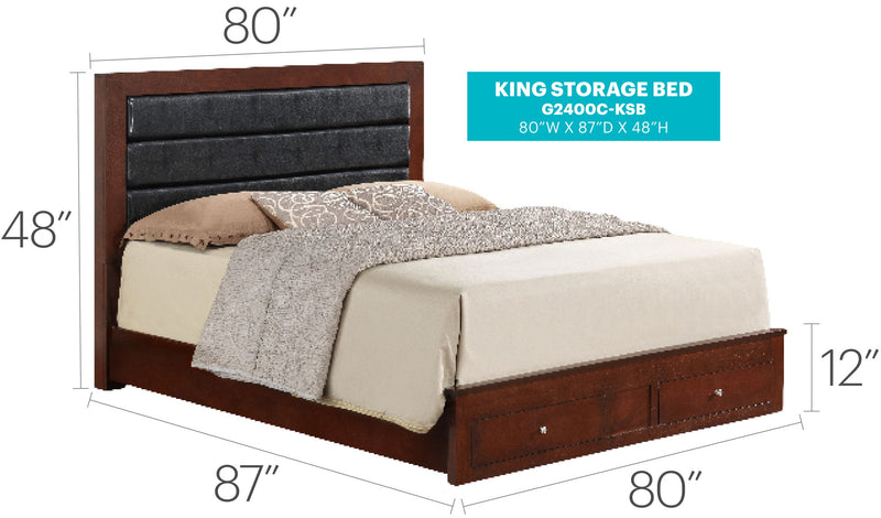 Elegant Storage Bed For Cozy Spaces - R&R Furniture Gallery (Fountain Valley, CA)