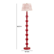 Peggy - Spotted Floor Lamp - Pink - R&R Furniture Gallery (Fountain Valley, CA)