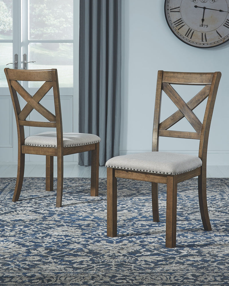 Moriville - Dining UPH Side Chair (Set of 2) - Beige - R&R Furniture Gallery (Fountain Valley, CA)