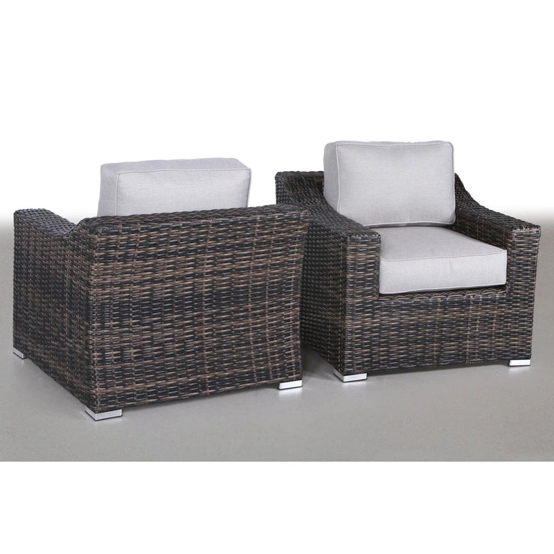 Modern Patio Chair With Cushions (Set of 2) - Brown - R&R Furniture Gallery (Fountain Valley, CA)