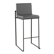 Lumi Source Fuji contemporary high back barstool with elegant design, featuring a sleek modern style and sturdy construction.