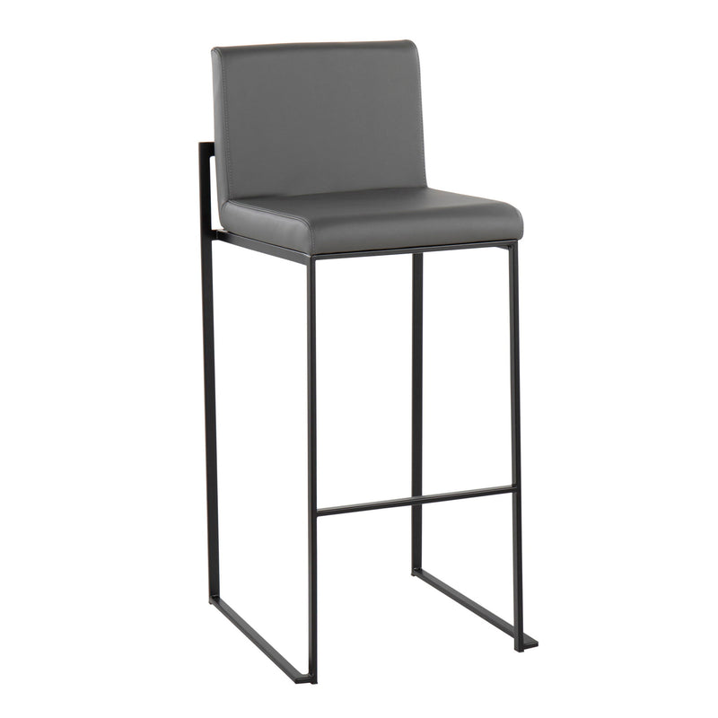 Lumi Source Fuji contemporary high back barstool with elegant design, featuring a sleek modern style and sturdy construction.