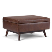 Owen - Upholstered Rectangular Storage Ottoman - R&R Furniture Gallery (Fountain Valley, CA)