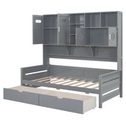 Daybed With All-In-One Cabinet And Shelf - R&R Furniture Gallery (Fountain Valley, CA)