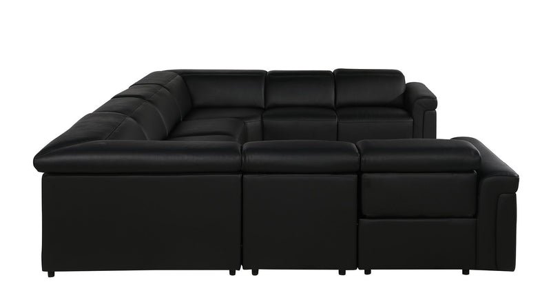 1126 - 8-Piece U-Shaped Sectional Sofa In With 4 Power Recliners & Power Headrests