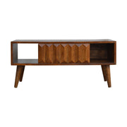 Prism Sliding Media Unit - Chestnut - R&R Furniture Gallery (Fountain Valley, CA)