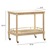 Slosh - Bar Cart - Natural Ash - R&R Furniture Gallery (Fountain Valley, CA)