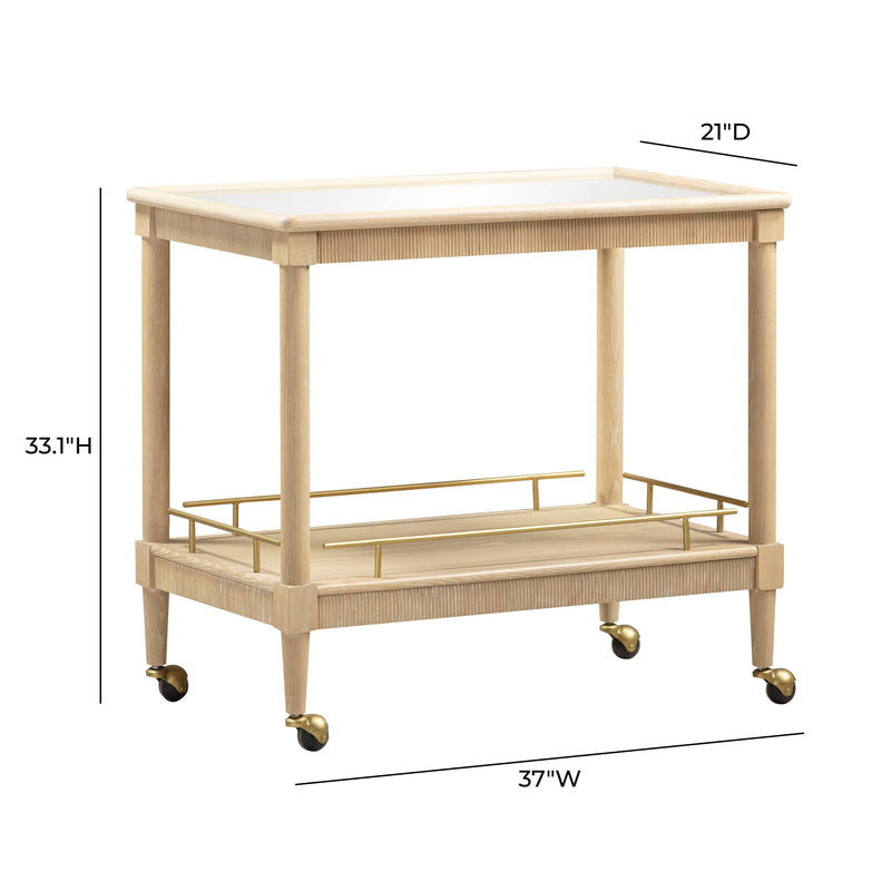 Slosh - Bar Cart - Natural Ash - R&R Furniture Gallery (Fountain Valley, CA)