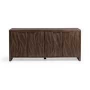 Braxton - 4 Door Cabinet - Tundra Brown - R&R Furniture Gallery (Fountain Valley, CA)