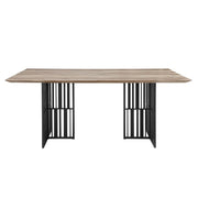 Zudora - Dining Table - Antique Oak & Black - R&R Furniture Gallery (Fountain Valley, CA)