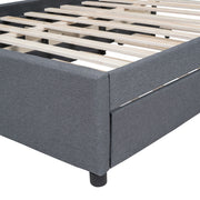 Upholstered Platform Bed With Drawers, Classic Headboard Design - R&R Furniture Gallery (Fountain Valley, CA)