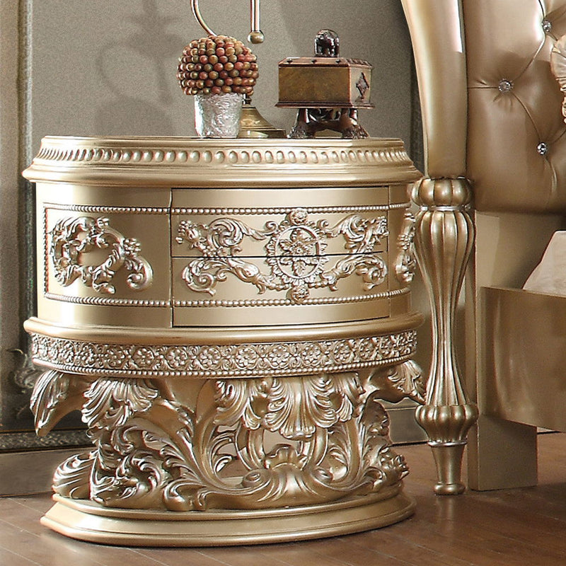 Vatican - Nightstand - Champagne Silver - R&R Furniture Gallery (Fountain Valley, CA)