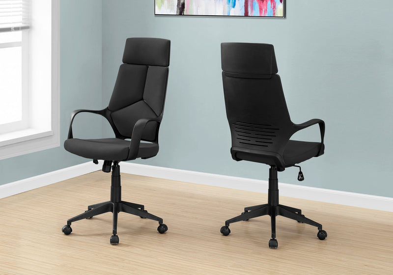 Office Swivel Chair, Adjustable Height, Ergonomic, Armrests, Contemporary & Modern - R&R Furniture Gallery (Fountain Valley, CA)