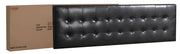 Glory Furniture Caldwell upholstered bed with a padded headboard and neutral fabric, modern bedroom furniture.